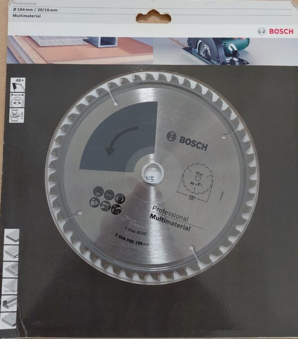 Циркулярен диск Bosch Professional Multimaterial 184 мм, 48 зъба