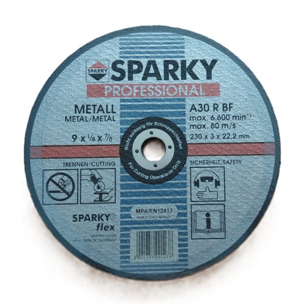 Комплект 5 диска за рязане на метал SPARKY Professional, 230 x 3 x 22.2 мм