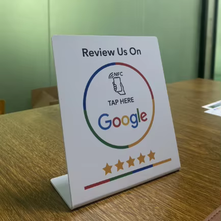 Табелка Google Review