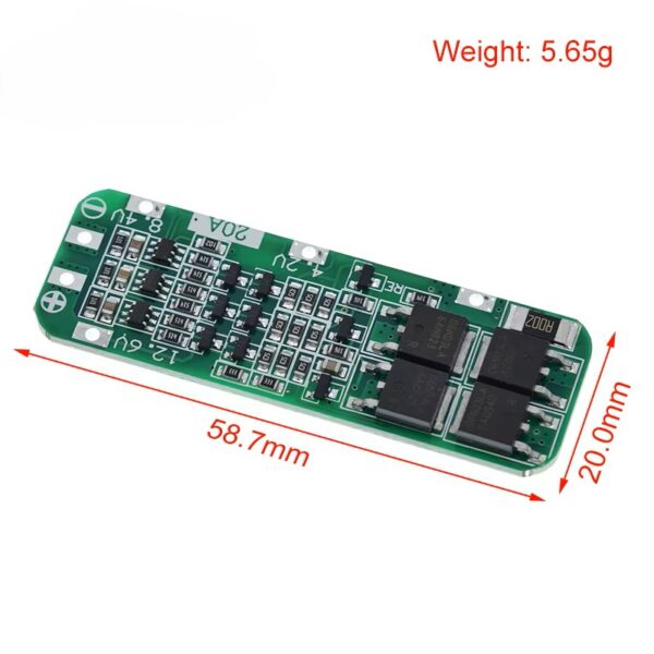 BMS платка 3S 20A за литиеви батерии 12V